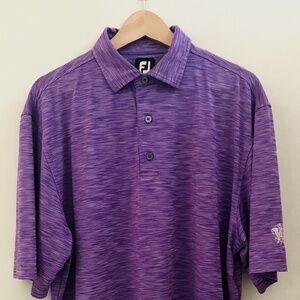FootJoy Men’s Large Golf Performance Polo Purple #28544